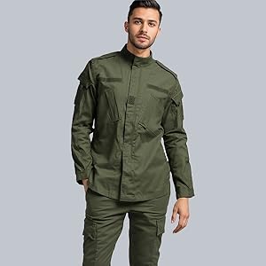 Men's Tactical Combat Jacket and Pant Set Ripstop Military Uniform Outdoor Hunting Paintball Airsoft Casual Clothes