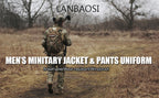 LANBAOSI Men's Tactical Jacket and Pants Military Hunting ACU Uniform 2PC Apparel Suit