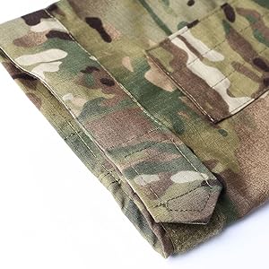 LANBAOSI Men's Tactical Jacket and Pants Military Hunting ACU Uniform 2PC Apparel Suit