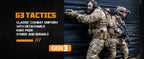 G3 Combat Suit Military Apparel Set Tactical Camouflage Clothing Hunting Uniform Paintball Gear with Knee Pads for Men