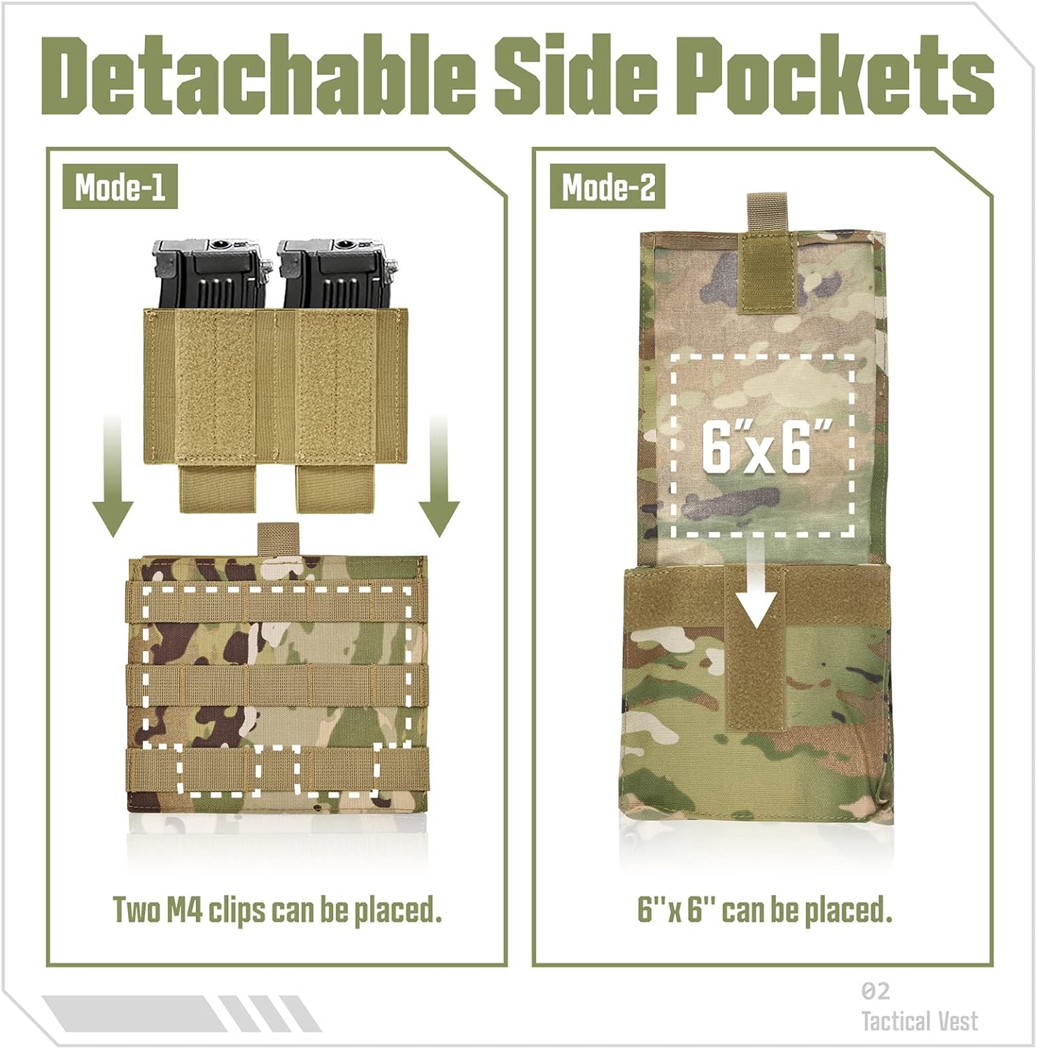 GFIRE Tactical Vest - Airsoft Lightweight Modular 3D Breathable Quick Release Vest, Adjustable Tactical Gear for Training