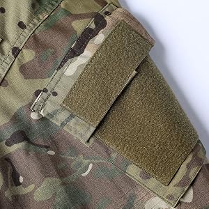LANBAOSI Men's Tactical Jacket and Pants Military Hunting ACU Uniform 2PC Apparel Suit