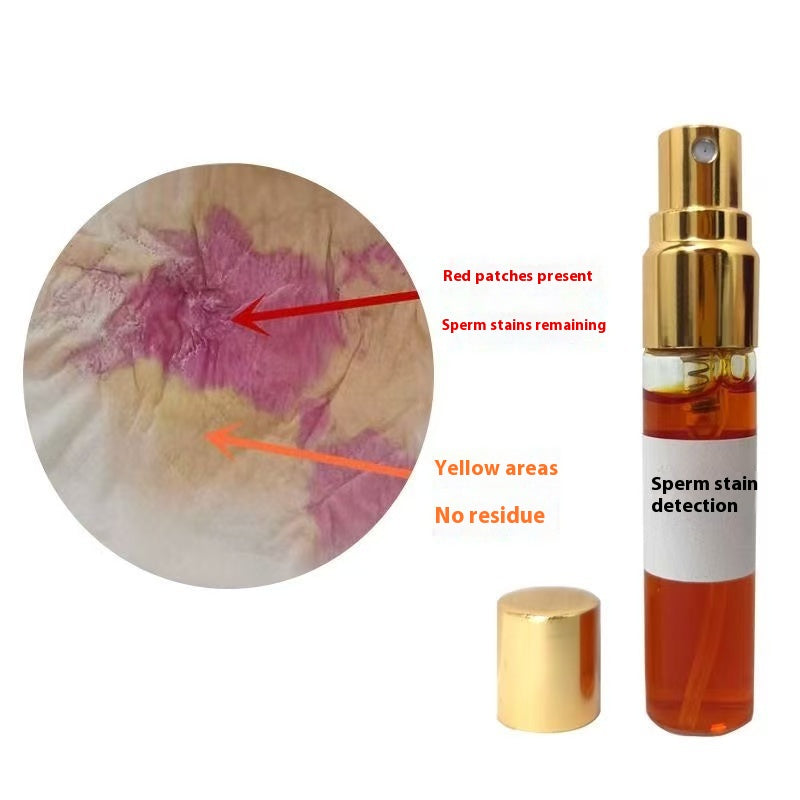 Semen detection spray reagent for semen testing page