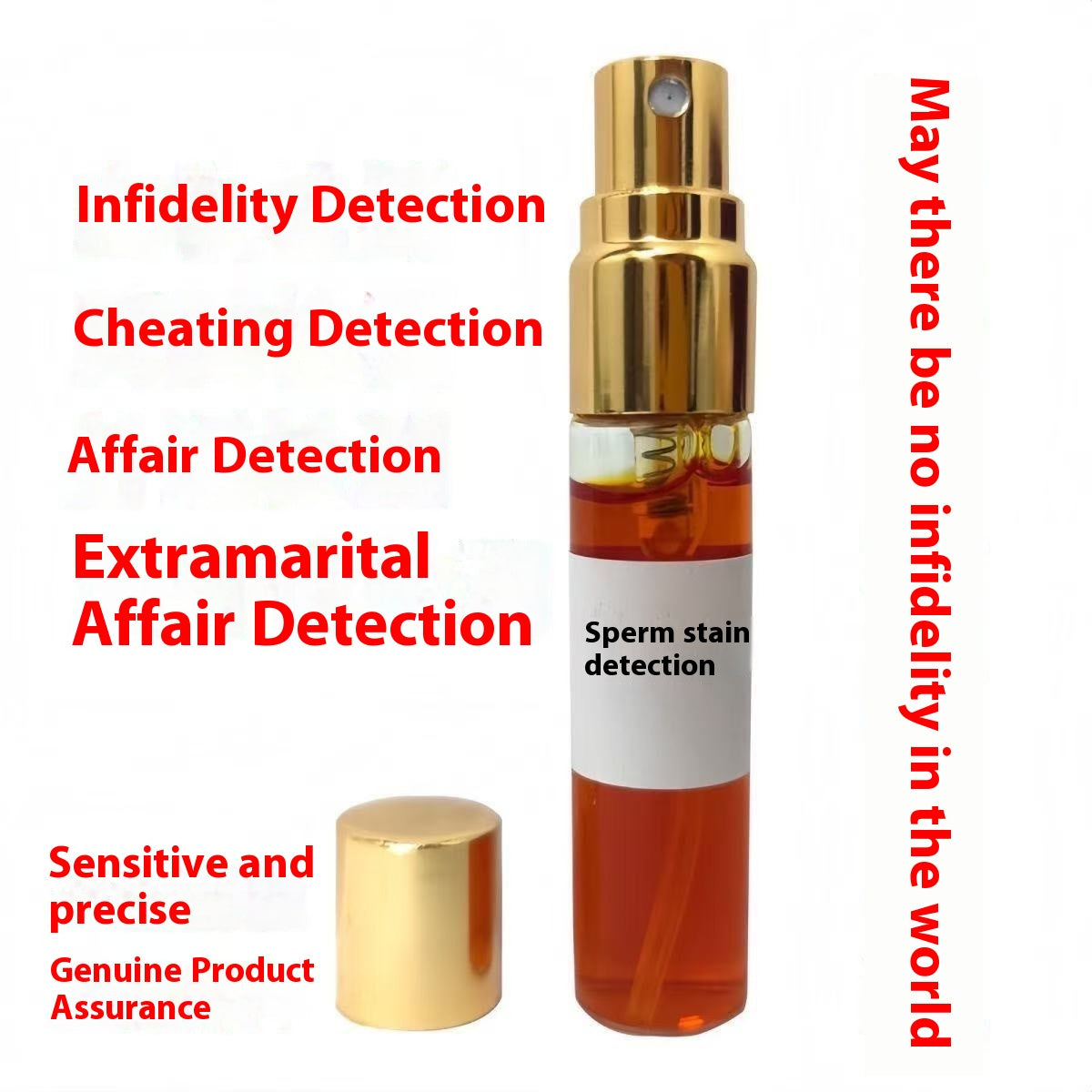 Semen detection spray reagent for semen testing page