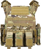 GFIRE Tactical Vest - Airsoft Lightweight Modular 3D Breathable Quick Release Vest, Adjustable Tactical Gear for Training