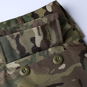 LANBAOSI Men's Tactical Jacket and Pants Military Hunting ACU Uniform 2PC Apparel Suit
