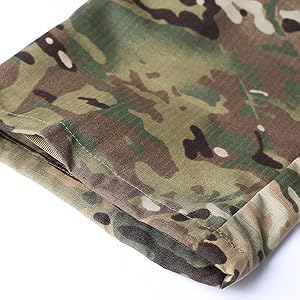 LANBAOSI Men's Tactical Jacket and Pants Military Hunting ACU Uniform 2PC Apparel Suit