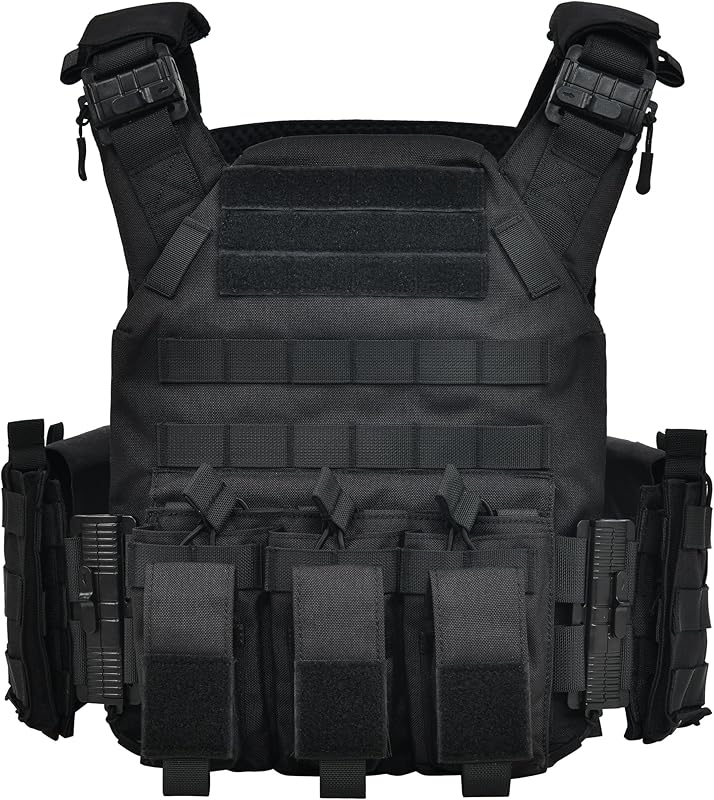 GFIRE Tactical Vest - Airsoft Lightweight Modular 3D Breathable Quick Release Vest, Adjustable Tactical Gear for Training