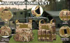 Klocerg Children's Army Special Forces Clothing Children's Camouflage Single Soldier Clothing Helmet Backpack Soldier Boy