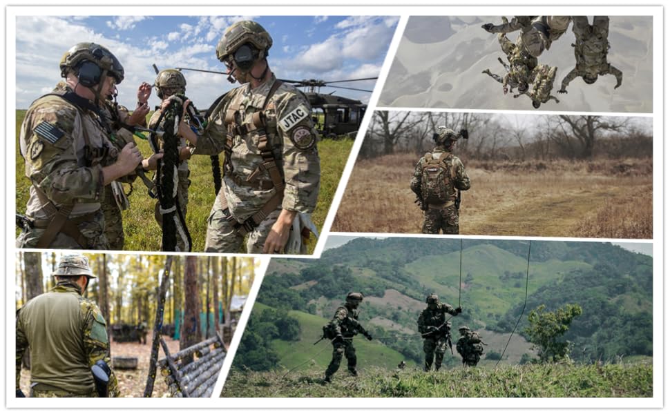 LANBAOSI Men's Tactical Jacket and Pants Military Hunting ACU Uniform 2PC Apparel Suit