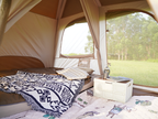 Vidalido 4-6 Person Camping Tent with 3 Door 2 Room Large Family Cabin Tents, Double Layer Waterproof Portable Glamping Tent, Big Tents for Outdoor Camping Hiking and Backpacking